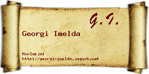 Georgi Imelda névjegykártya